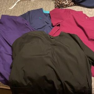 2xl scrub tops